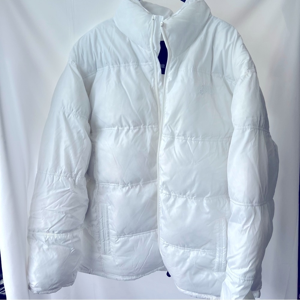 South Pole Winter Puffer Coat White Size XL Quilted with Pockets